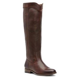 NWOT FRYE Cara Roper Riding Boot Chocolate